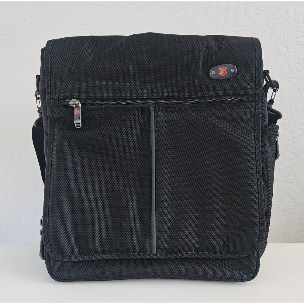 Victorinox Precision Gear Messenger Bag Crossbody Black Ballistic Nylon